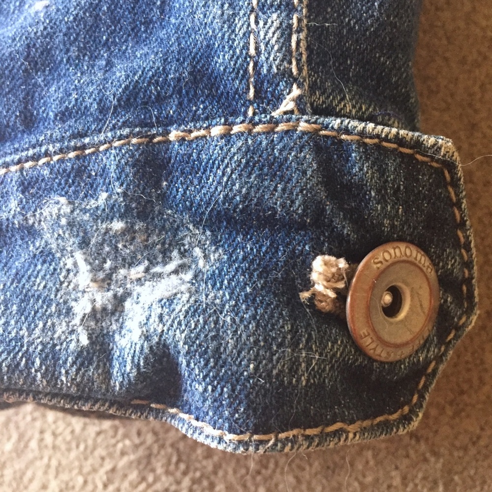 SOLD- 🦋SONOMA jean jacket 🦋 - Picture 5 of 7